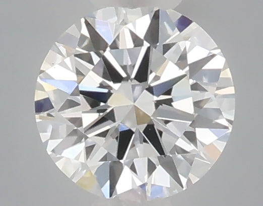 0.34 carat round lab grown diamond D color VVS2 clarity