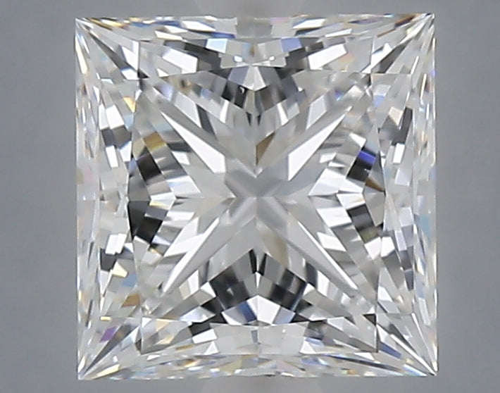 2.57 carat princess lab grown diamond D color VS1 clarity