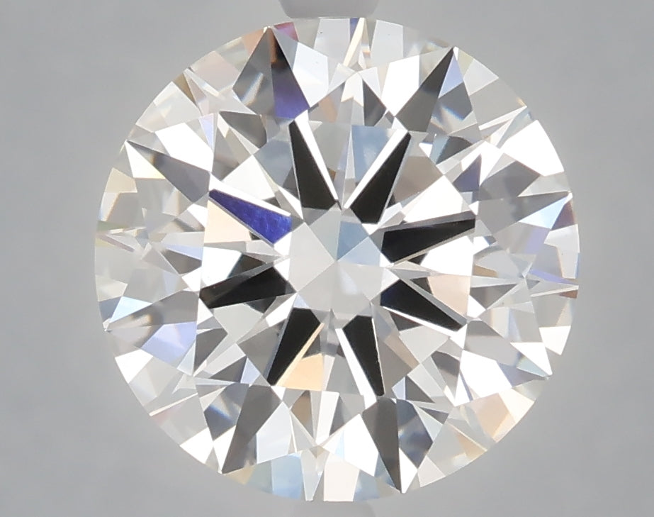 4.02 carat round lab grown diamond F color VVS2 clarity