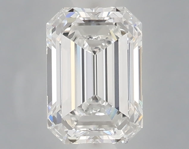 1.04 carat emerald lab grown diamond E color VVS2 clarity