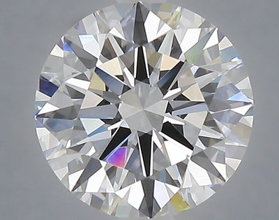 2.53 carat round lab grown diamond E color VVS2 clarity