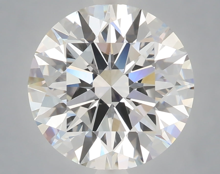 4.01 carat round lab grown diamond F color VVS2 clarity