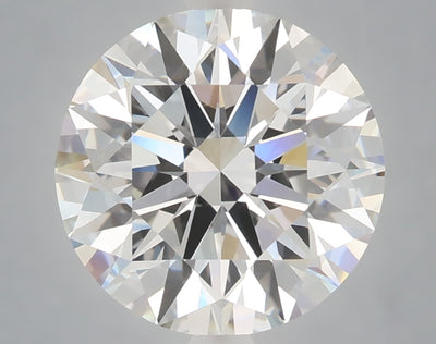 4.01 carat round lab grown diamond F color VVS2 clarity