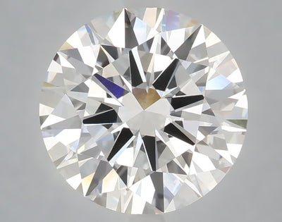 4.05 carat round lab grown diamond F color VVS2 clarity