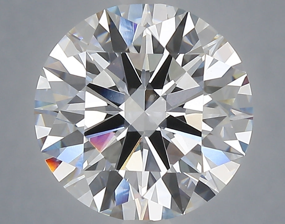 4.06 carat round lab grown diamond E color VVS2 clarity