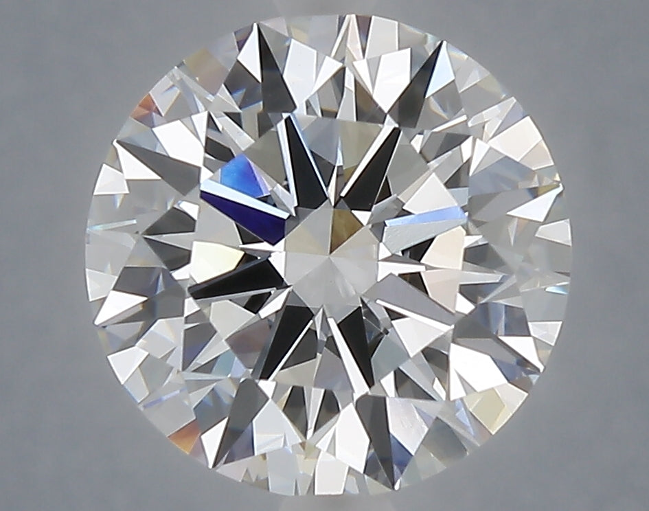 4.08 carat round lab grown diamond E color VVS2 clarity