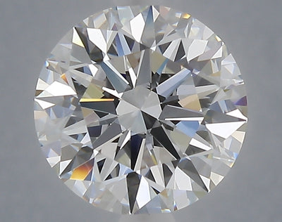3.07 carat round lab grown diamond E color VS1 clarity
