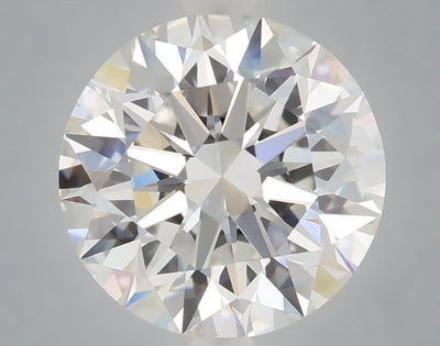 4.02 carat round lab grown diamond F color VVS2 clarity