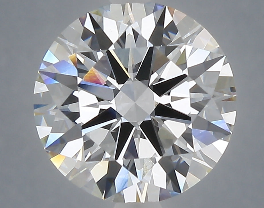 4.05 carat round lab grown diamond F color VVS2 clarity
