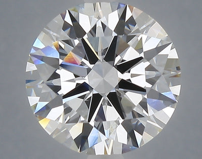 4.05 carat round lab grown diamond F color VVS2 clarity