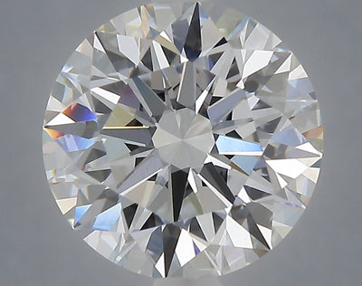 4.05 carat round lab grown diamond F color VVS2 clarity