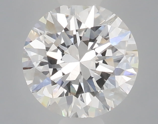 0.53 carat round lab grown diamond D color VVS2 clarity