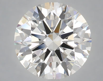 4.05 carat round lab grown diamond F color VVS2 clarity