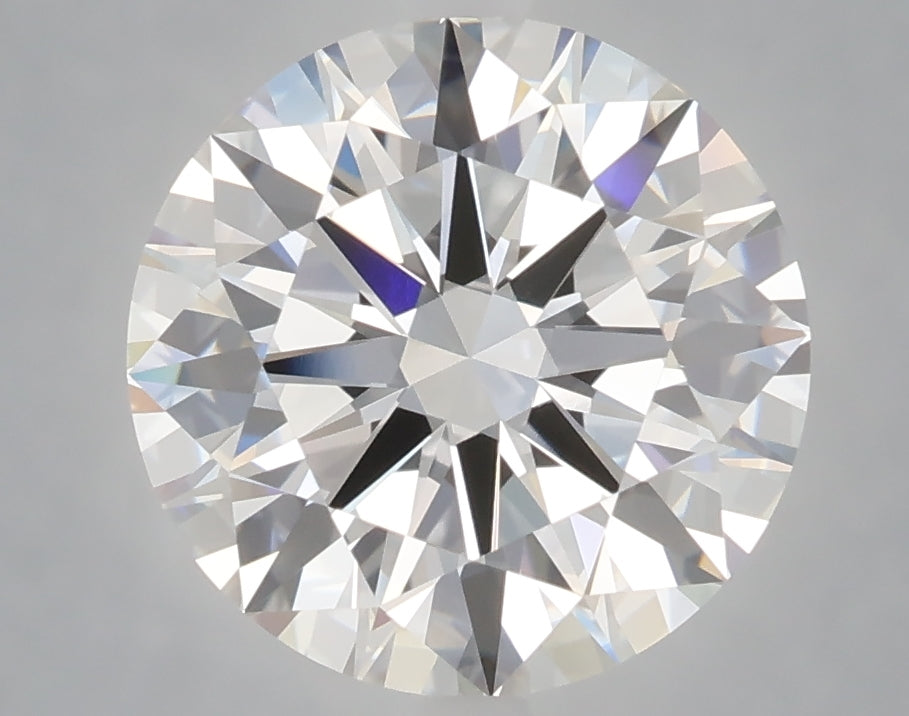 4.02 carat round lab grown diamond E color VVS2 clarity