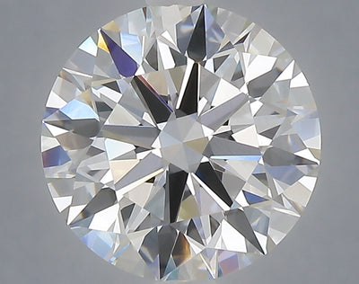 4.03 carat round lab grown diamond F color VVS2 clarity