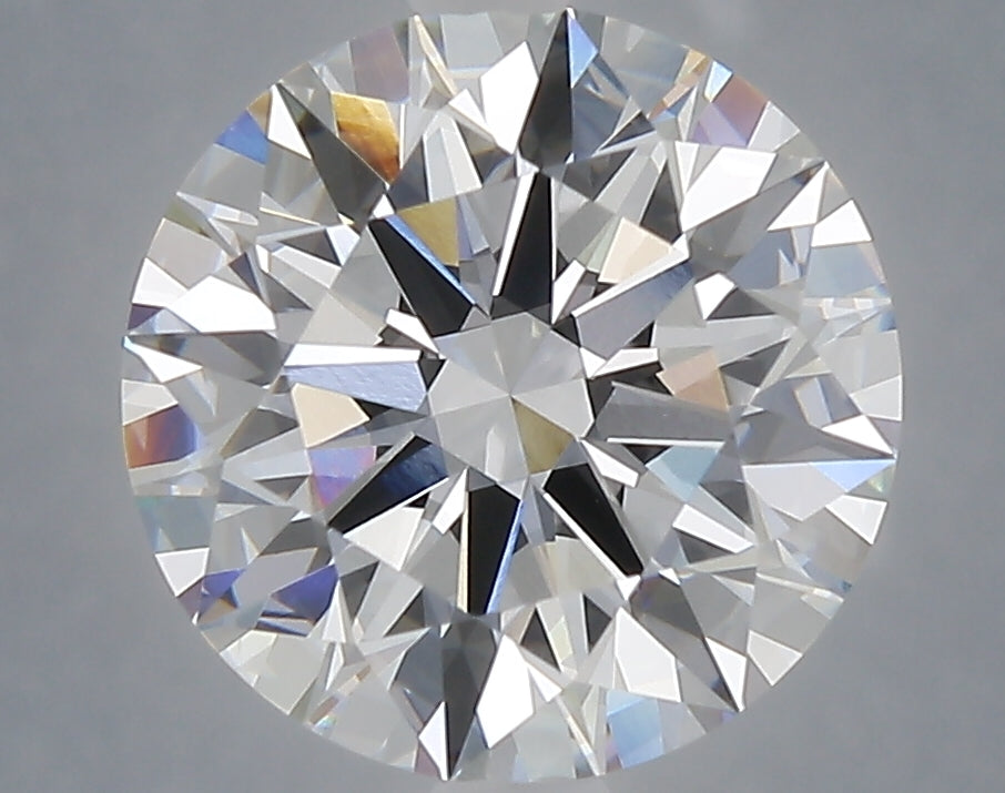 4.07 carat round lab grown diamond E color VVS2 clarity