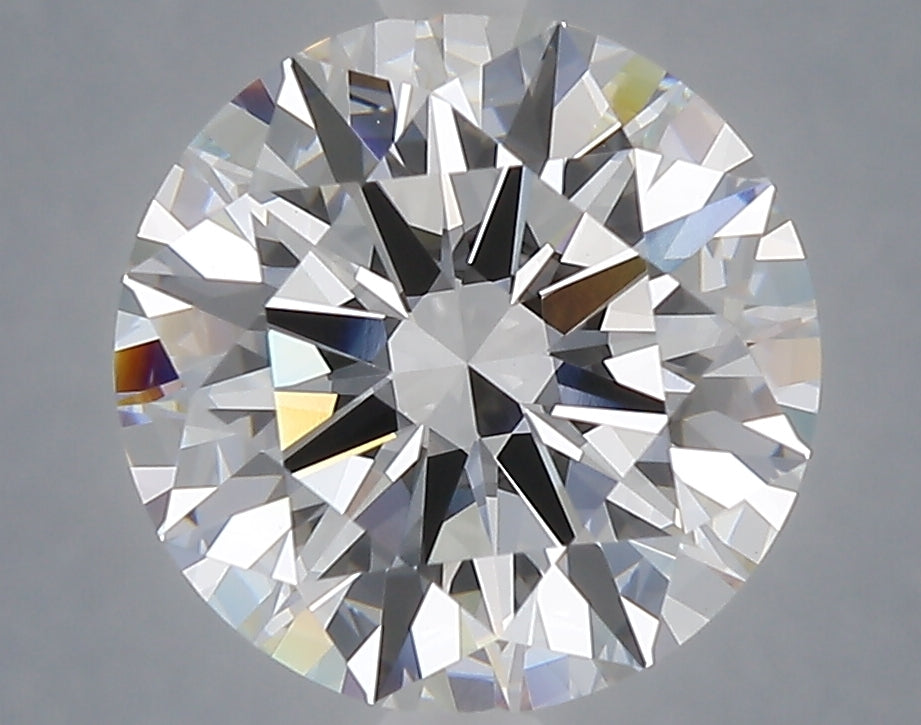 4.08 carat round lab grown diamond E color VVS2 clarity
