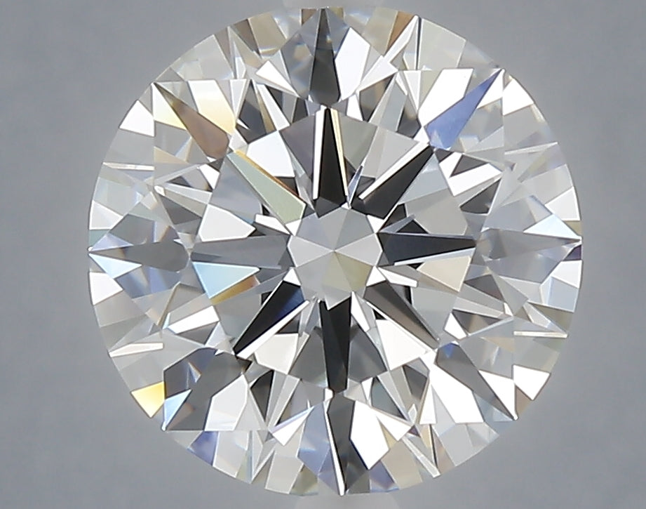 4.01 carat round lab grown diamond F color VVS2 clarity