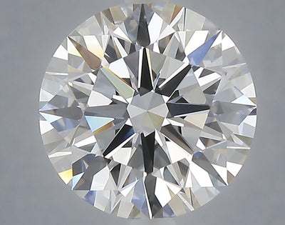 4.01 carat round lab grown diamond F color VVS2 clarity
