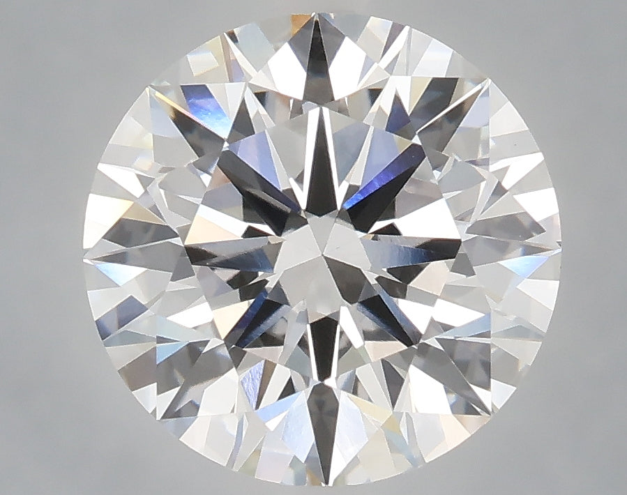 4.09 carat round lab grown diamond E color VVS2 clarity