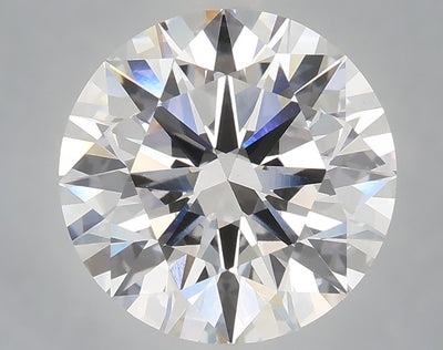 4.09 carat round lab grown diamond E color VVS2 clarity