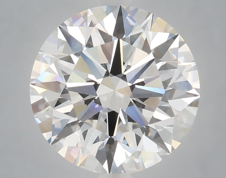 4.03 carat round lab grown diamond E color VVS2 clarity