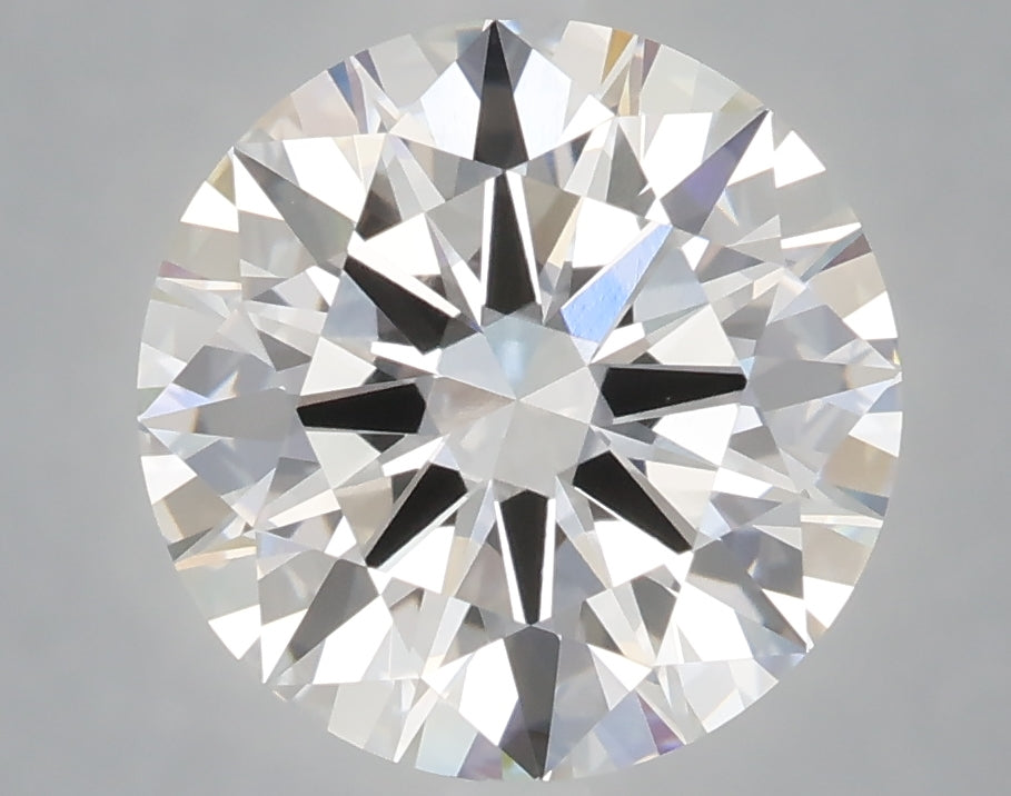 4.10 carat round lab grown diamond E color VVS2 clarity
