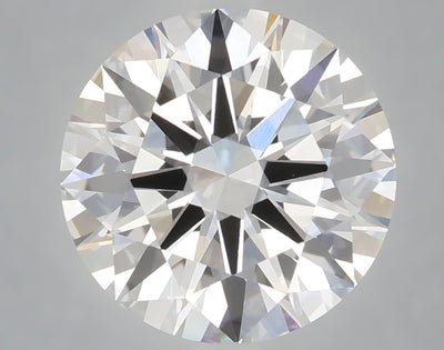 4.10 carat round lab grown diamond E color VVS2 clarity