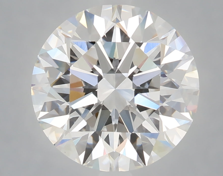 4.04 carat round lab grown diamond E color VVS2 clarity