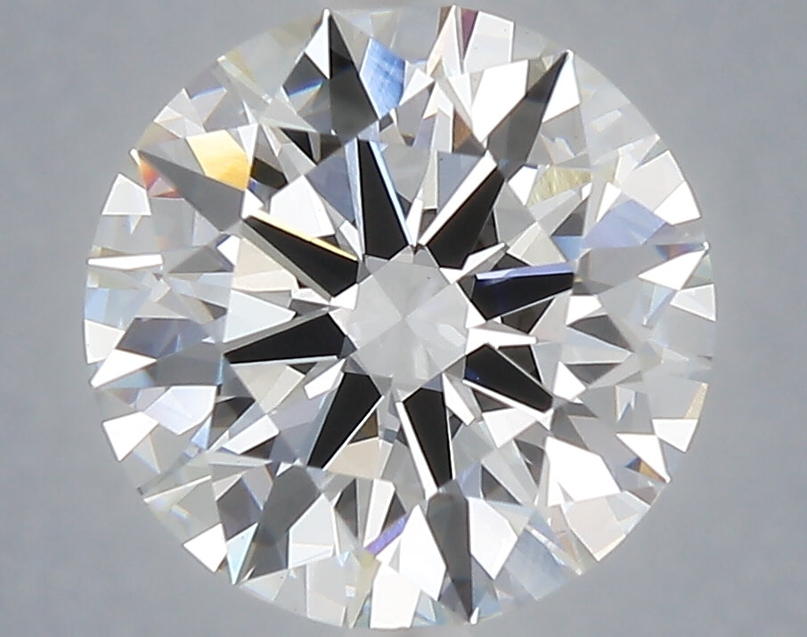 4.04 carat round lab grown diamond F color VVS2 clarity