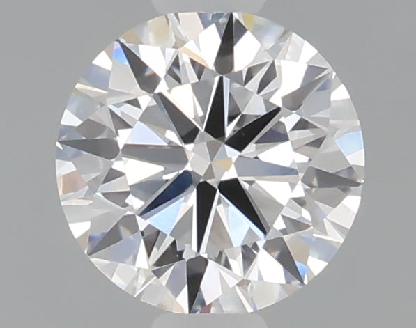 0.54 carat round lab grown diamond D color VVS2 clarity