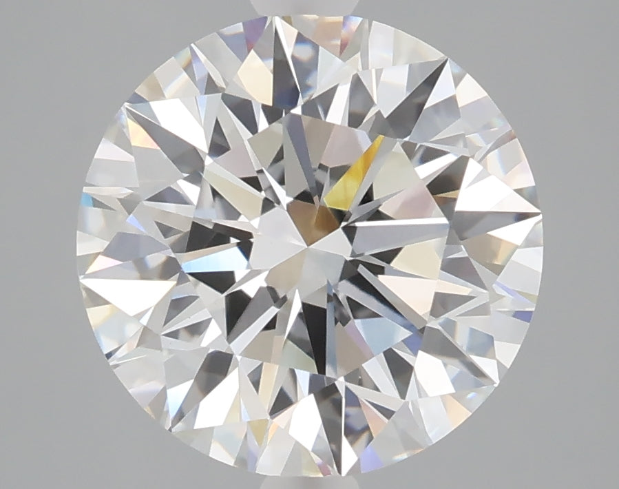 4.02 carat round lab grown diamond F color VVS2 clarity