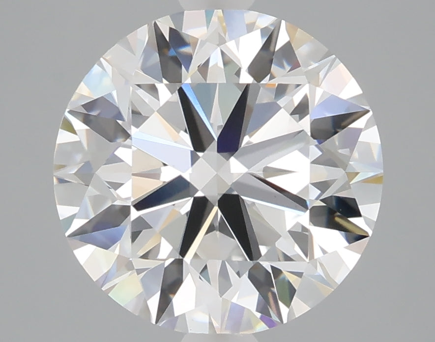 4.02 carat round lab grown diamond E color VVS2 clarity