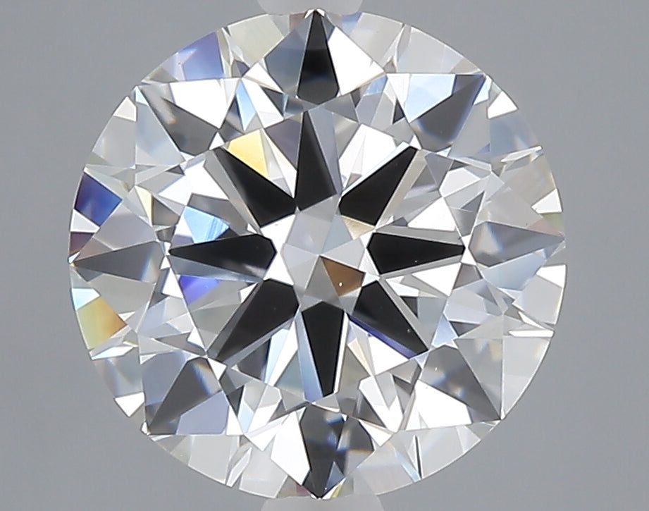 4.02 carat fancy intense pink round lab grown diamond VS1 clarity
