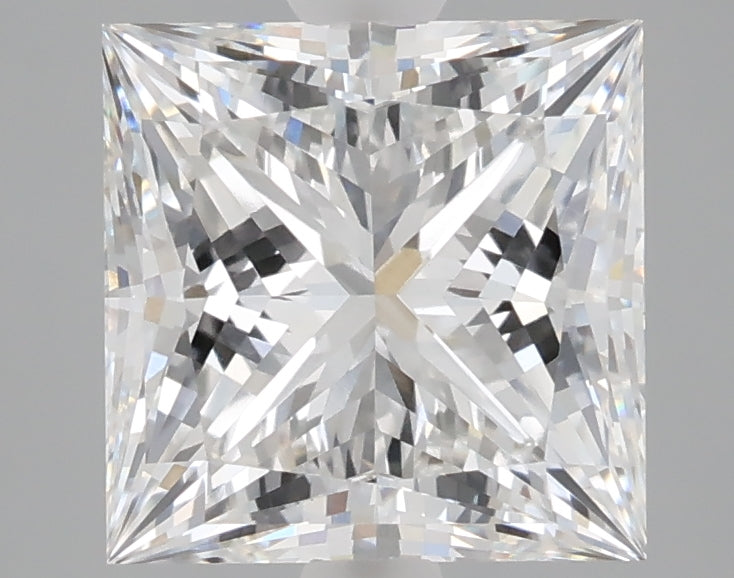 3.26 carat princess lab grown diamond E color VVS2 clarity