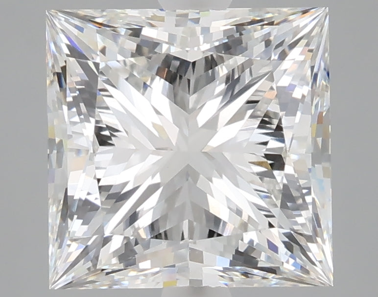 4.06 carat princess lab grown diamond E color VVS1 clarity