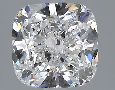 2.57 carat cushion lab grown diamond D color VVS2 clarity