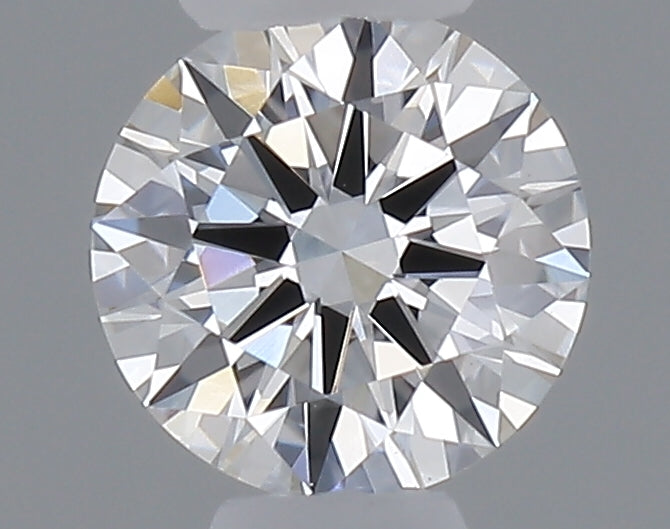 0.24 carat round lab grown diamond D color VVS2 clarity