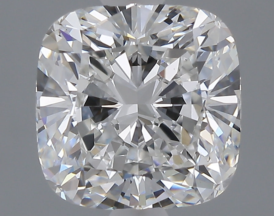 2.52 carat cushion lab grown diamond E color VVS2 clarity