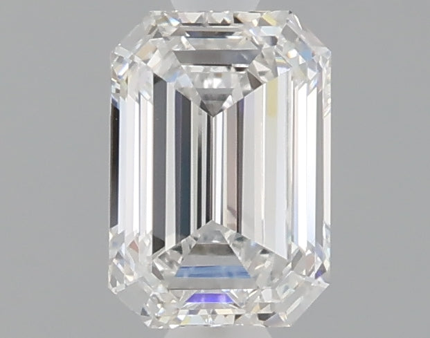 1.02 carat emerald lab grown diamond E color VVS2 clarity