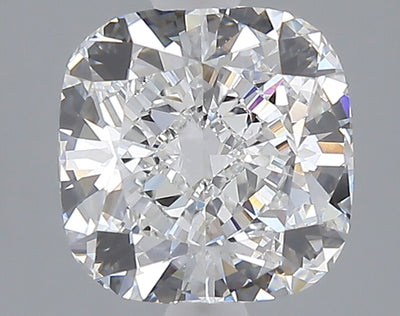 2.57 carat cushion lab grown diamond E color VS1 clarity
