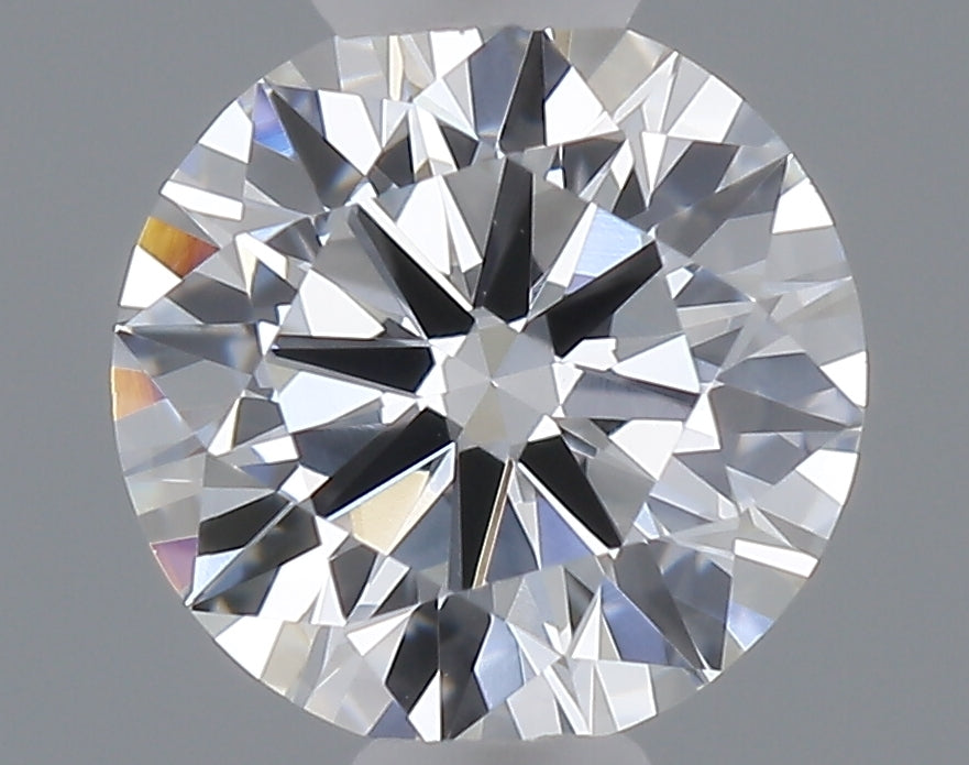0.53 carat round lab grown diamond D color VVS2 clarity