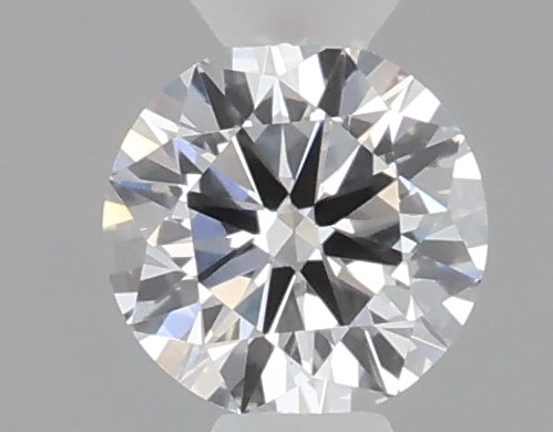 0.24 carat round lab grown diamond D color VVS2 clarity