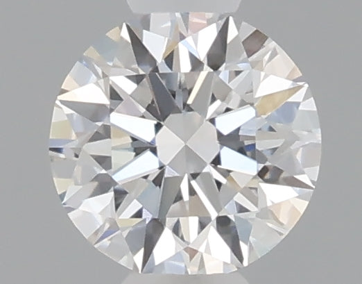 0.35 carat round lab grown diamond D color VVS2 clarity