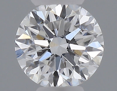 0.24 carat round lab grown diamond D color VVS1 clarity