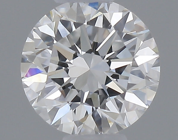 0.34 carat round lab grown diamond D color VVS1 clarity