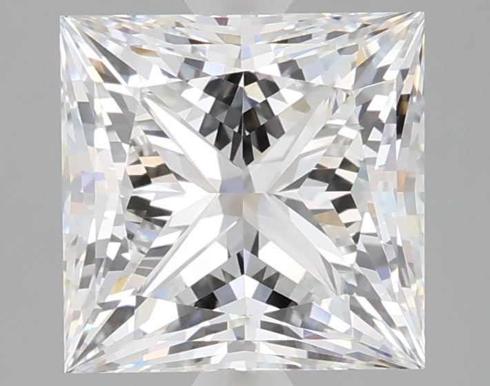3.07 carat princess lab grown diamond E color VVS1 clarity