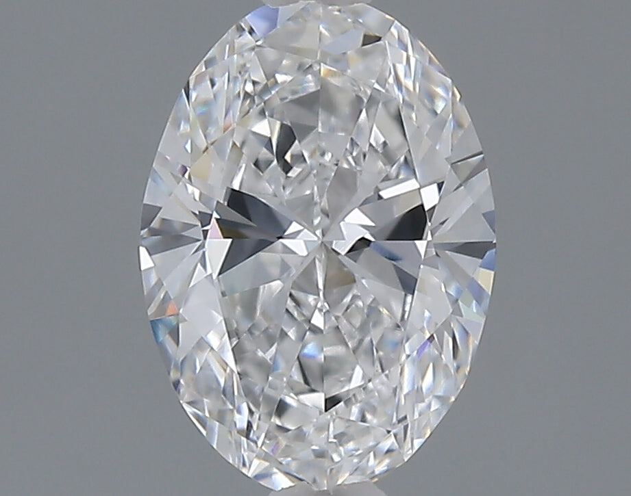 1.09 carat oval lab grown diamond D color VVS2 clarity