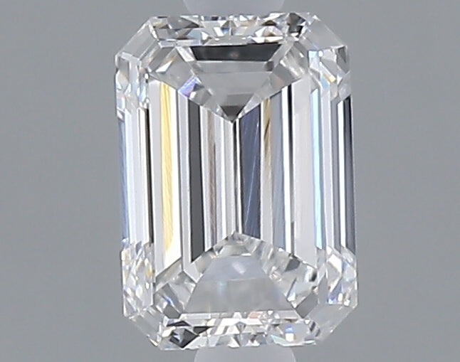 1.01 carat emerald lab grown diamond D color VVS2 clarity