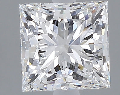 2.05 carat princess lab grown diamond E color VVS2 clarity
